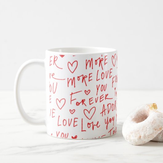 Cup Coffee Mug Valentine's Day Kaffeetasse (Mit Donut)