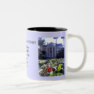 Cup der fünf Regeln GELD Haus und Auto Zweifarbige Tasse