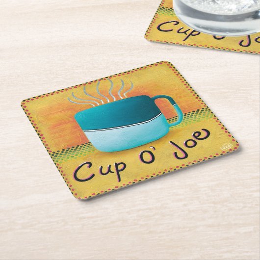 Cup der Joe-Untersetzer Rechteckiger Pappuntersetzer (angewinkelt)