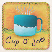 Cup der Joe-Untersetzer Rechteckiger Pappuntersetzer (Vorderseite)