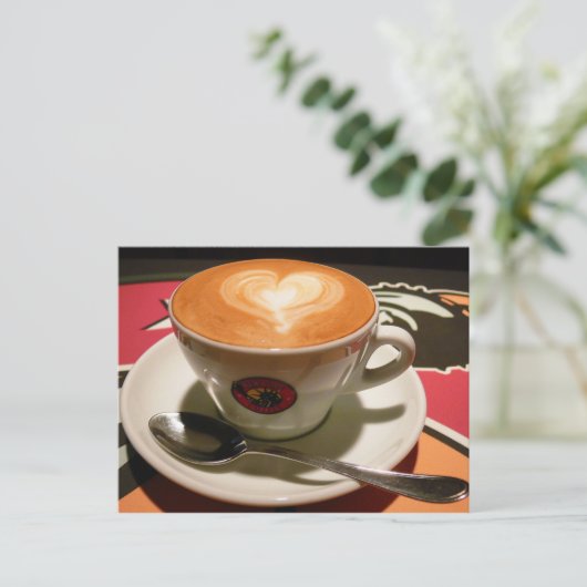 Cup der Liebe Postkarte (Stehend Vorderseite)