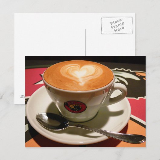 Cup der Liebe Postkarte (Vorne/Hinten)