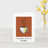 Cup der Tea-Mitteilungskarten Karte (Gelbe Blume)