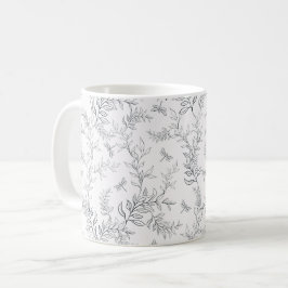 Cup-Design mit einem Muster im Stil der Linie ar Kaffeetasse