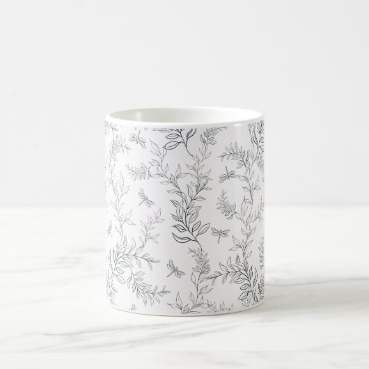Cup-Design mit einem Muster im Stil der Linie ar Kaffeetasse (Mittel)