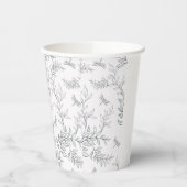 Cup-Design mit einem Muster im Stil der Linie ar Pappbecher (Links)