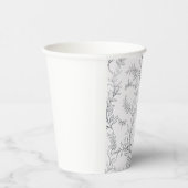 Cup-Design mit einem Muster im Stil der Linie ar Pappbecher (Rechts)