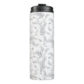 Cup-Design mit einem Muster im Stil der Linie ar Thermosbecher (Vorderseite)