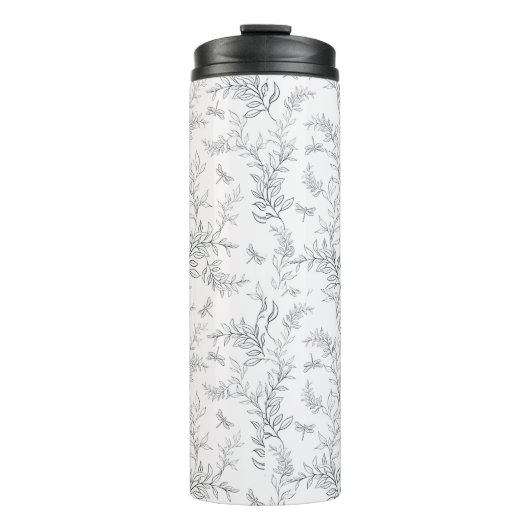 Cup-Design mit einem Muster im Stil der Linie ar Thermosbecher (Vorderseite)