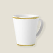 Cup for latte coffee with edges milchtasse