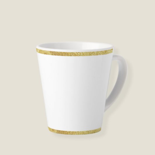 Cup for latte coffee with edges milchtasse