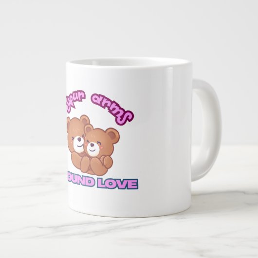 Cup-Liebe Jumbo-Tasse (Vorderseite Rechts)
