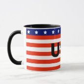 Cup mit amerikanischer Flagge Tasse (Links)
