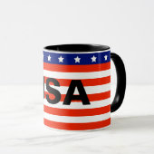Cup mit amerikanischer Flagge Tasse (VorderseiteRechts)