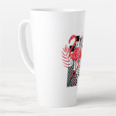 Cup mit dem Bild eines roten Flamingos Milchtasse (Linke Ecke)