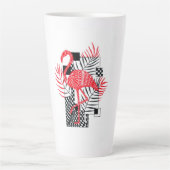 Cup mit dem Bild eines roten Flamingos Milchtasse (Vorderseite)