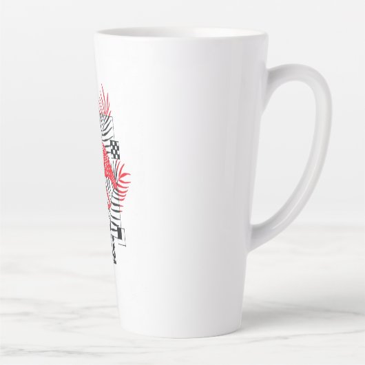 Cup mit dem Bild eines roten Flamingos Milchtasse (Rechts)