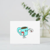 Cup mit Kaffee.PNG Postkarte (Stehend Vorderseite)