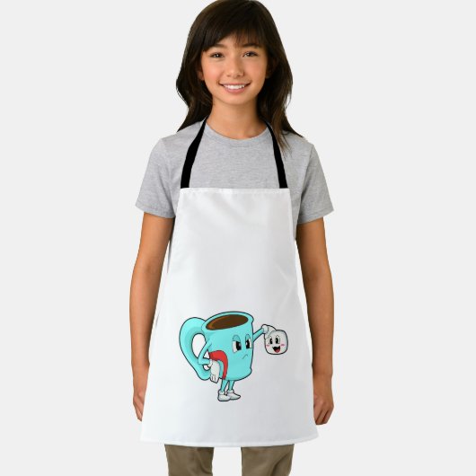 Cup mit Kaffee.PNG Schürze (Insitu)