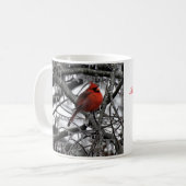 Cup mit Kardinal mit Schrift Kaffeetasse (Vorderseite Links)