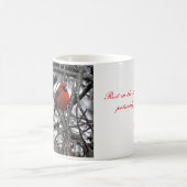 Cup mit Kardinal mit Schrift Kaffeetasse (Mittel)