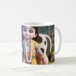 Cup mit kleiner krishna. kaffeetasse