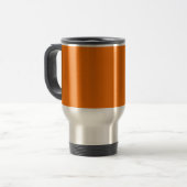 Cup mit leuchtend orangefarbenem Hintergrund Reisebecher (Vorderseite Links)
