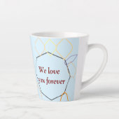 Cup mit Shaep-Druckname auf Tasse Latte Tasse (Rechts)