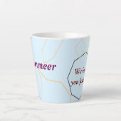 Cup mit Shaep-Druckname auf Tasse Latte Tasse (Vorderseite)