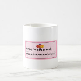 Cup mit Zitat "Liebe für den Herrn auf kleine Arte Kaffeetasse
