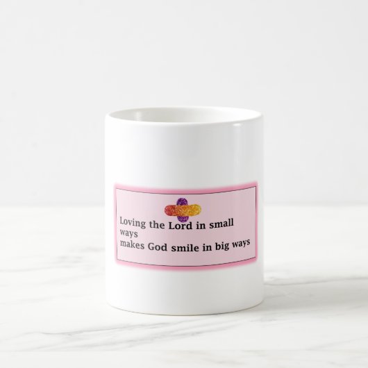 Cup mit Zitat "Liebe für den Herrn auf kleine Arte Kaffeetasse (Mittel)