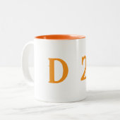 Cup mit zwei Farben D22 Zweifarbige Tasse (Vorderseite Links)