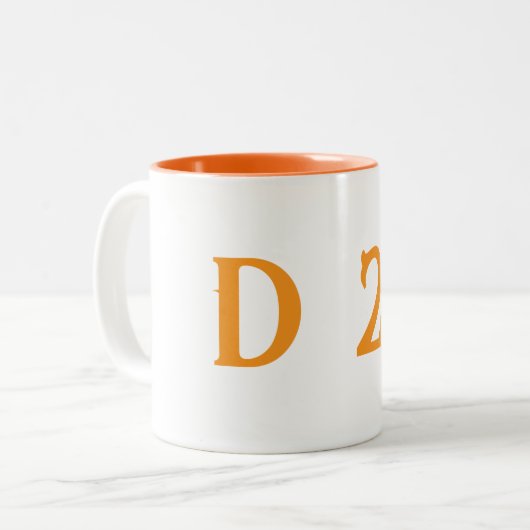 Cup mit zwei Farben D22 Zweifarbige Tasse (Vorderseite Links)