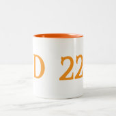 Cup mit zwei Farben D22 Zweifarbige Tasse (Mittel)