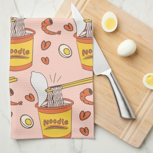 Cup-Noodle Geschirrtuch (Viertel Falte)