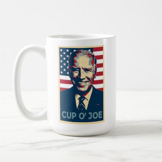 CUP O' JOE Biden für Präsident 2020 Kaffeetasse (Links)