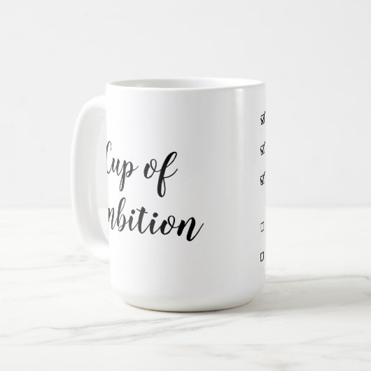 Cup of Ambition Coffee Tasse (Checkbox) (Vorderseite Links)