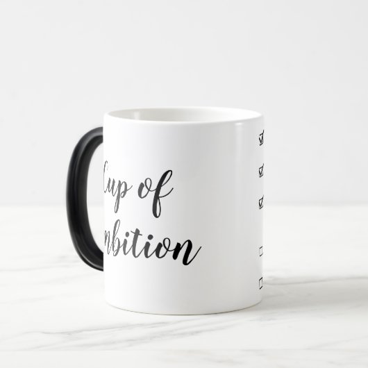Cup of Ambition Coffee Tasse (Checkliste) (Vorderseite Links)