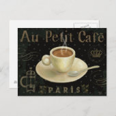 Cup of Cappuccino Postkarte (Vorne/Hinten)