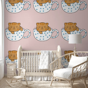 Cup of Cat-fein on Pink Tapete