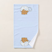 Cup of Cat-feine Kawaii Style Badhandtuch Set (Handtuch)