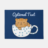 Cup of Cat-feine Kawaii Style Fußmatte (Vorderseite)