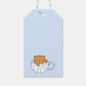 Cup of Cat-feine Kawaii Style Geschenkanhänger (Rückseite)