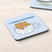 Cup of Cat-feine Kawaii Style Getränkeuntersetzer (Linke Seite)