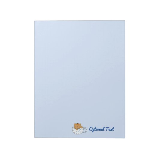 Cup of Cat-feine Kawaii Style Notizblock (Rotiert)