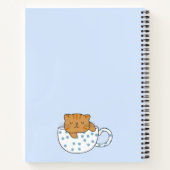 Cup of Cat-feine Kawaii Style Notizblock (Rückseite)