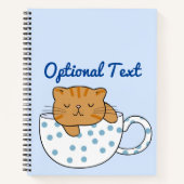 Cup of Cat-feine Kawaii Style Notizblock (Vorderseite)