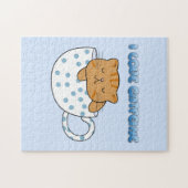 Cup of Cat-feine Kawaii Style Puzzle (Horizontal)