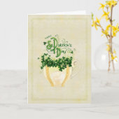 Cup of Cheer St. Patrick's Card Karte (Gelbe Blume)