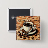 Cup of coffee button (Vorne & Hinten)